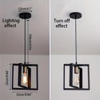 Suspension industrielle en métal | Design minimaliste