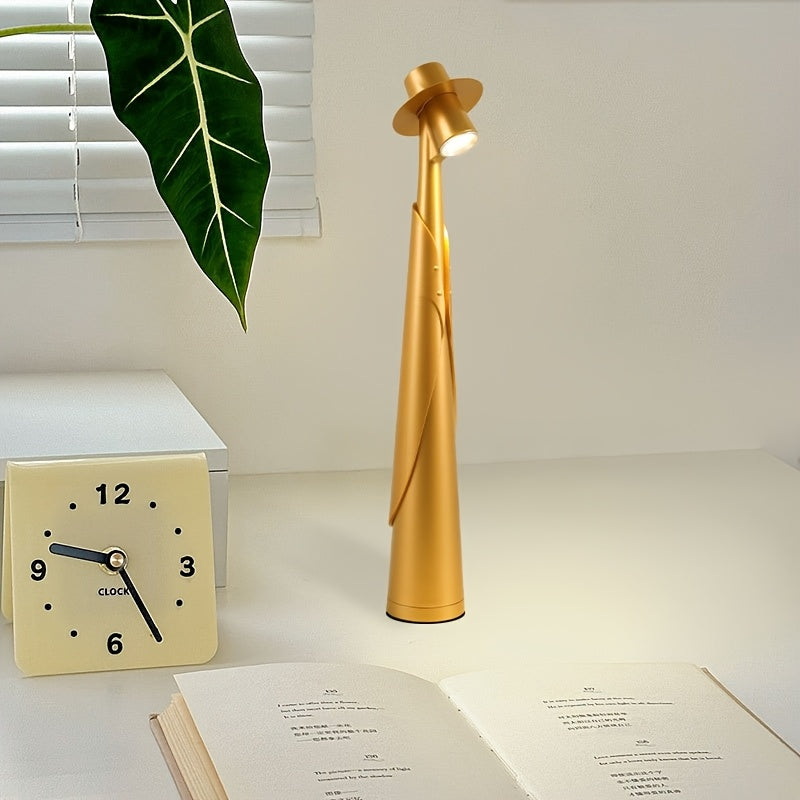 Lampe de bureau LED chapeau | Rechargeable et tactile