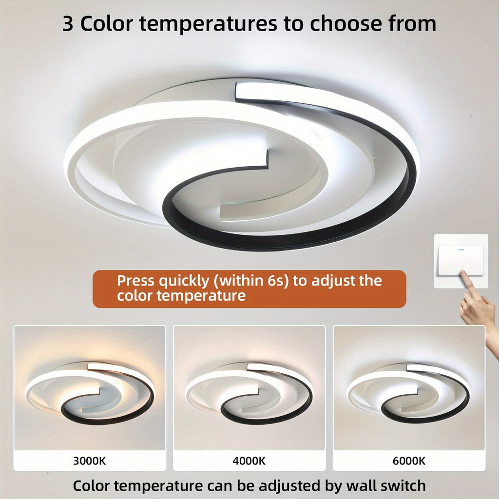 Plafonnier LED Spirale Ø 40 cm | 33 W, 3 teintes de blanc