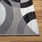 Tapis géométrique Orbit Weave | Velours 850 g/m², 5 tailles