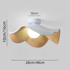 Plafonnier lotus scandinave | Ø 28 ou 40 cm, blanc ou noir