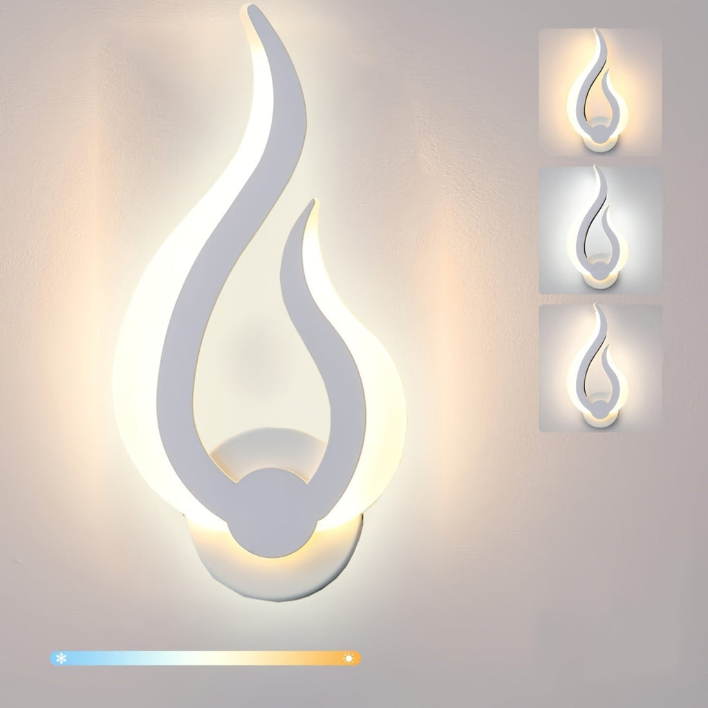 Applique murale LED flamme | 10 W blanc chaud 3000 K