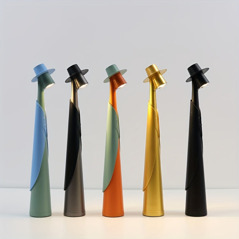 Lampe de bureau LED chapeau | Rechargeable et tactile