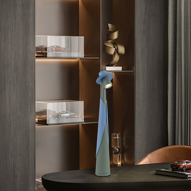 Lampe de bureau LED chapeau | Rechargeable et tactile