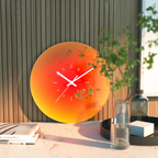 Horloge murale Sunset | Verre trempé dégradé, Ø 30 cm