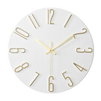 Horloge murale Noble | Minimaliste dorée, Ø 30 cm
