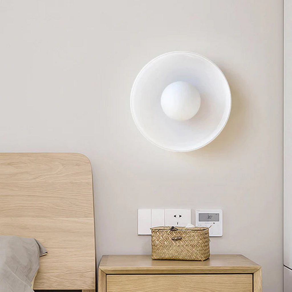 Plafonnier LED Veyro | Verre Ø25 cm, 6 coloris