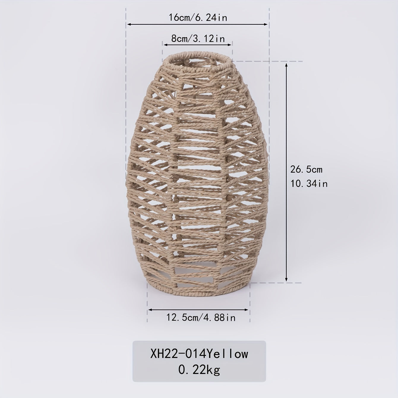 Abat-jour de suspension tressé | Corde naturelle, 4 coloris