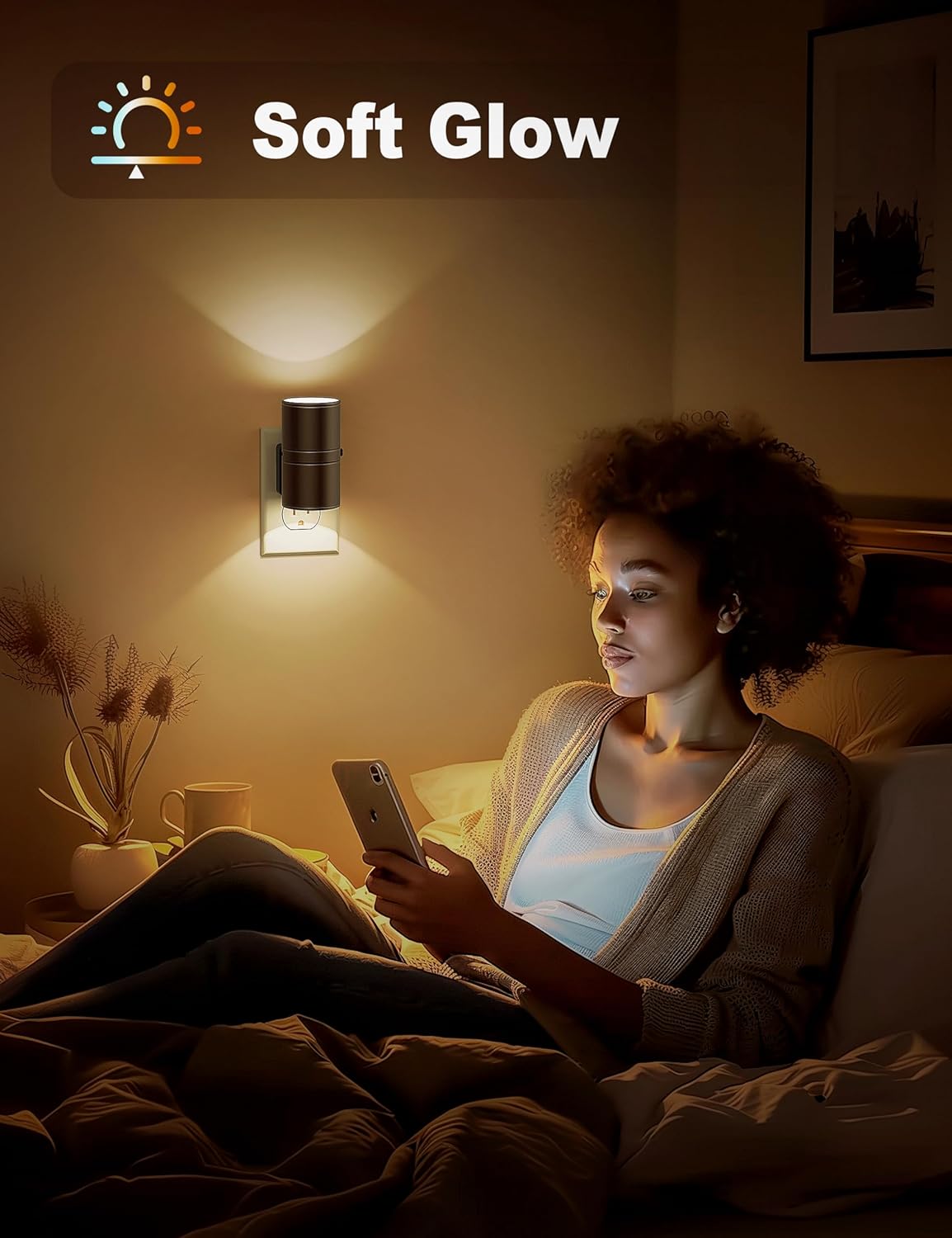 Veilleuse LED NightNova | À brancher, capteur crépusculaire