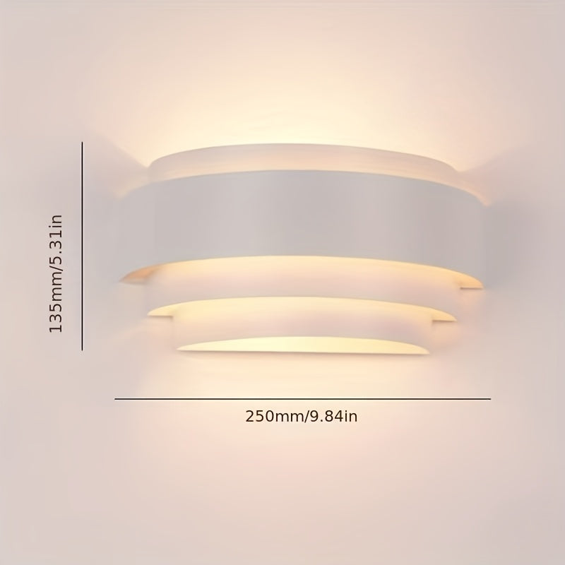 Applique murale moderne | Éclairage haut et bas, 2 coloris