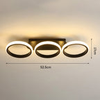 Plafonnier LED à anneaux | Design contemporain épuré