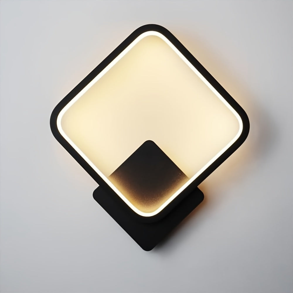 Applique murale LED carrée 25 × 29 cm | 14 W, 3 teintes