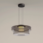 Suspension Bauhaus en verre | Suspension LED à étages, 6 tailles