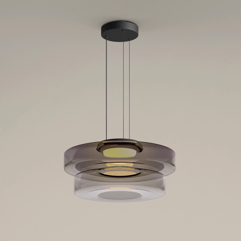Suspension en verre Bauhaus | 3 diamètres, 3 teintes