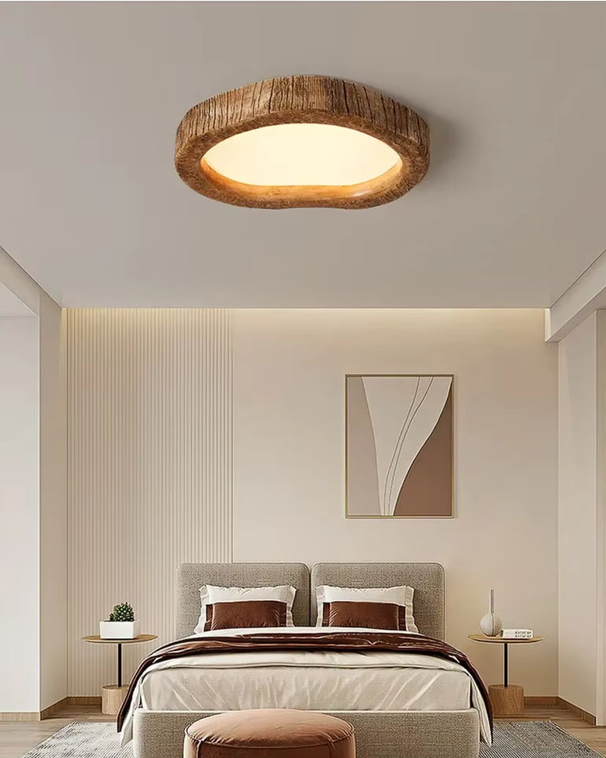 Plafonnier Le Halo Bois | LED effet bois, 3 tailles