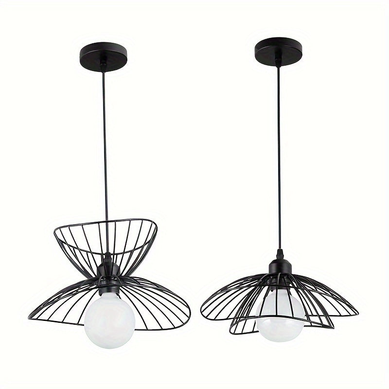 Suspension noire rétro | Ø 40 cm, hauteur réglable
