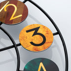Horloge murale en métal coloré | Rétro en fer, Ø 37 cm