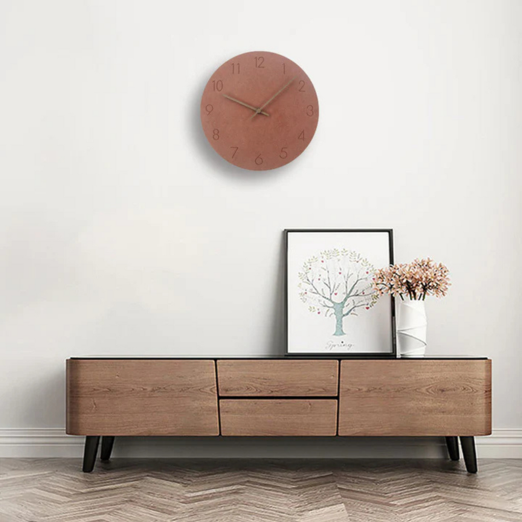 Nork | Horloge murale minimaliste en bois, 29 cm