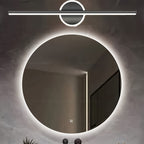 Applique LED pour miroir 60 cm | Barre linéaire noire ou dorée