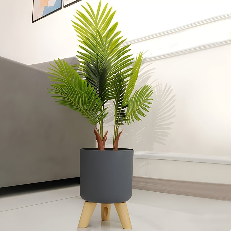 Cache-pot rond sur pieds en bois | 3 tailles, 2 coloris