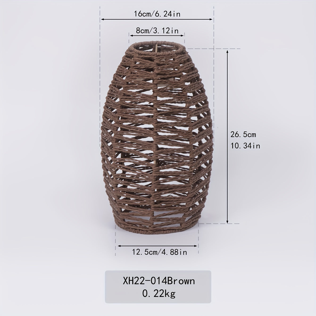 Abat-jour de suspension tressé | Corde naturelle, 4 coloris