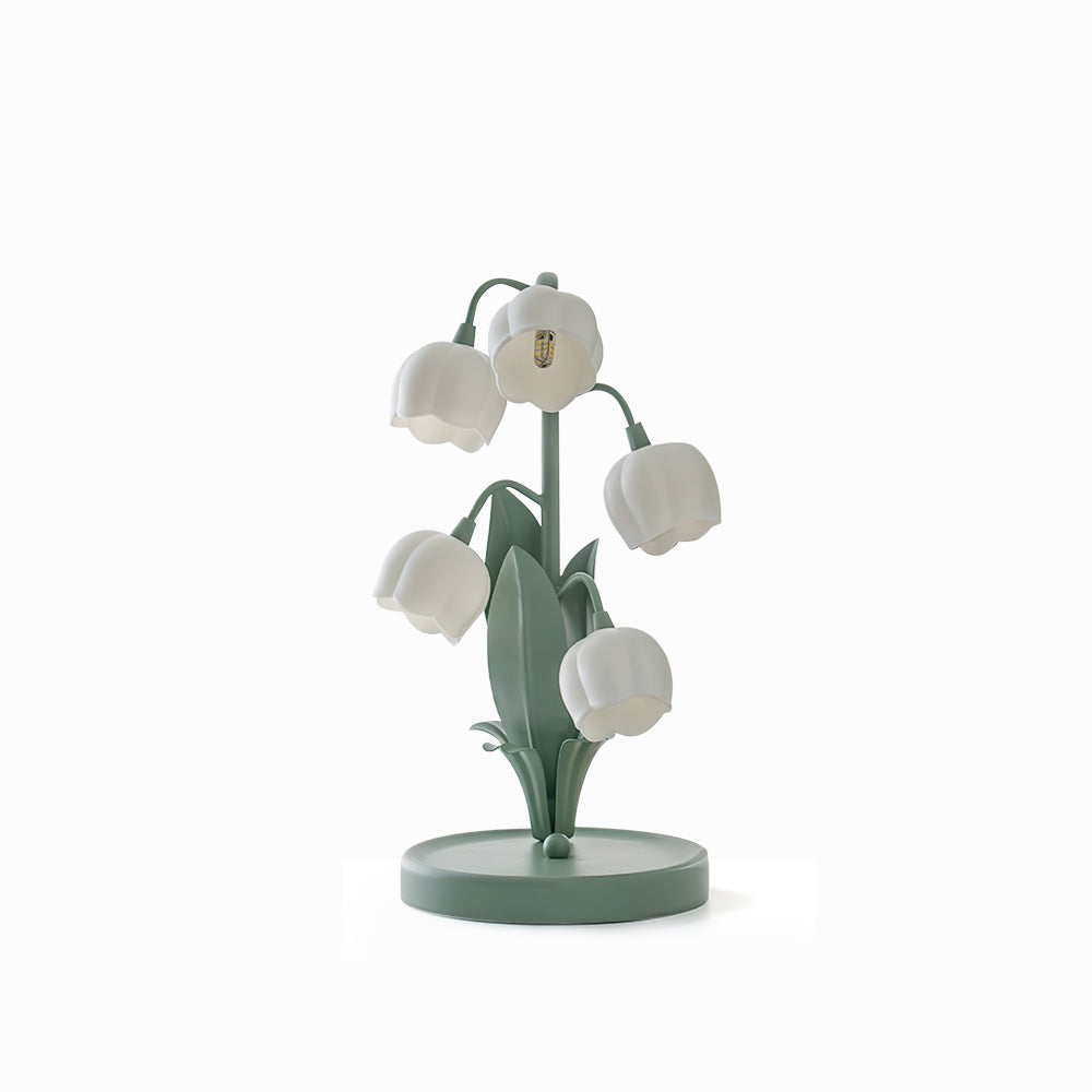 Lampe à poser Bell Orchid | Luminaire floral Ø 18 × H 36 cm