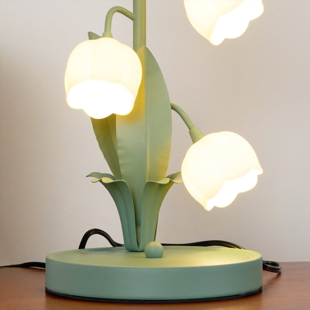 Lampe à poser Bell Orchid | Luminaire floral Ø 18 × H 36 cm