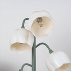 Lampe à poser Bell Orchid | Luminaire floral Ø 18 × H 36 cm