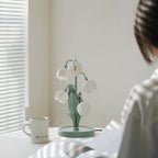 Lampe à poser Bell Orchid | Luminaire floral Ø 18 × H 36 cm
