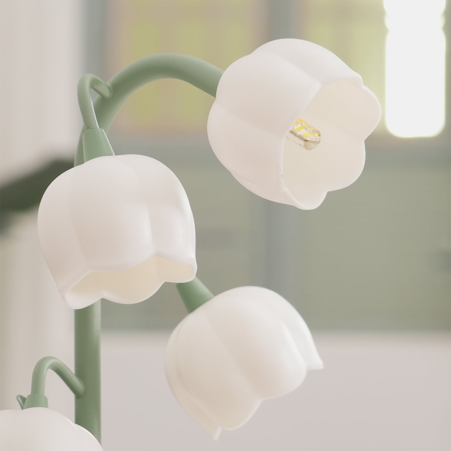 Lampe à poser Bell Orchid | Luminaire floral Ø 18 × H 36 cm