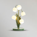 Lampe à poser Bell Orchid | Luminaire floral Ø 18 × H 36 cm