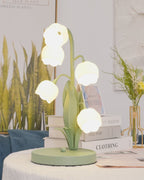 Lampe à poser Bell Orchid | Luminaire floral Ø 18 × H 36 cm