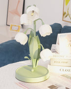 Lampe à poser Bell Orchid | Luminaire floral Ø 18 × H 36 cm