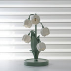 Lampe à poser Bell Orchid | Luminaire floral Ø 18 × H 36 cm