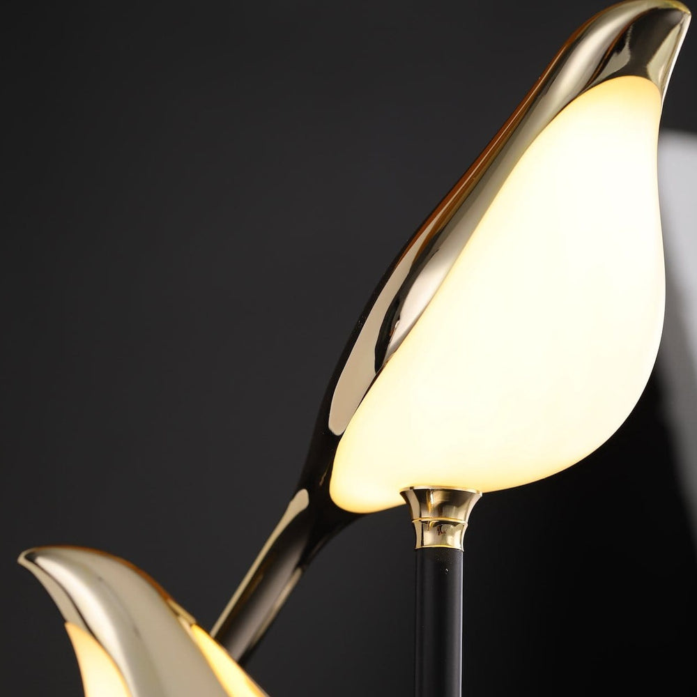Applique murale oiseaux dorés | LED nordique moderne