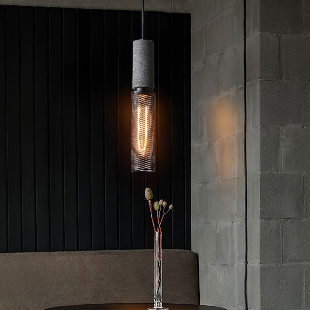Suspension en béton Urban | Industriel LED, 6 tailles