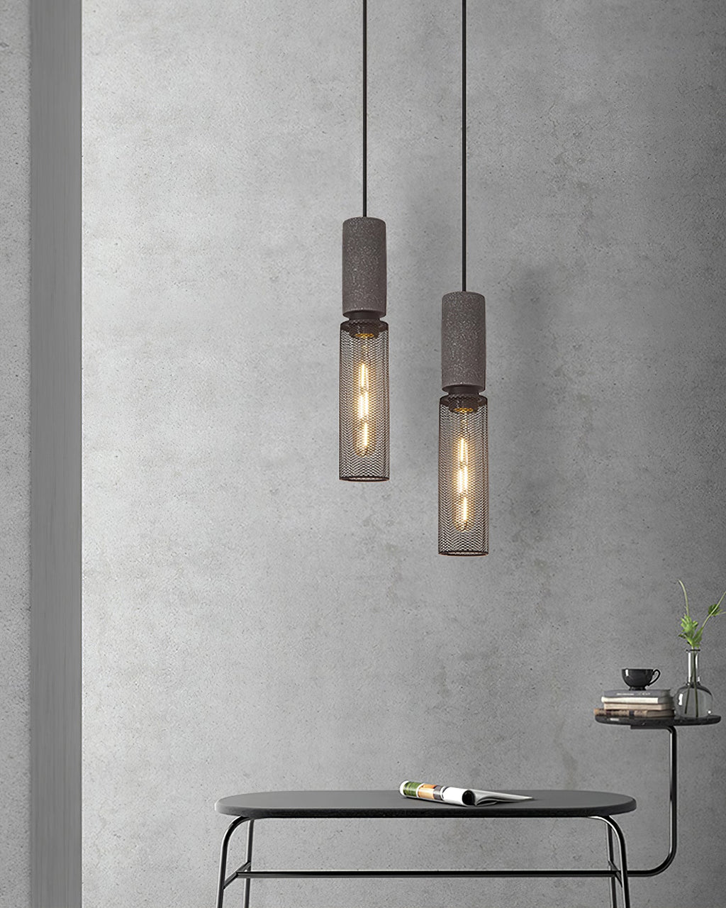 Suspension en béton Urban | Industriel LED, 6 tailles