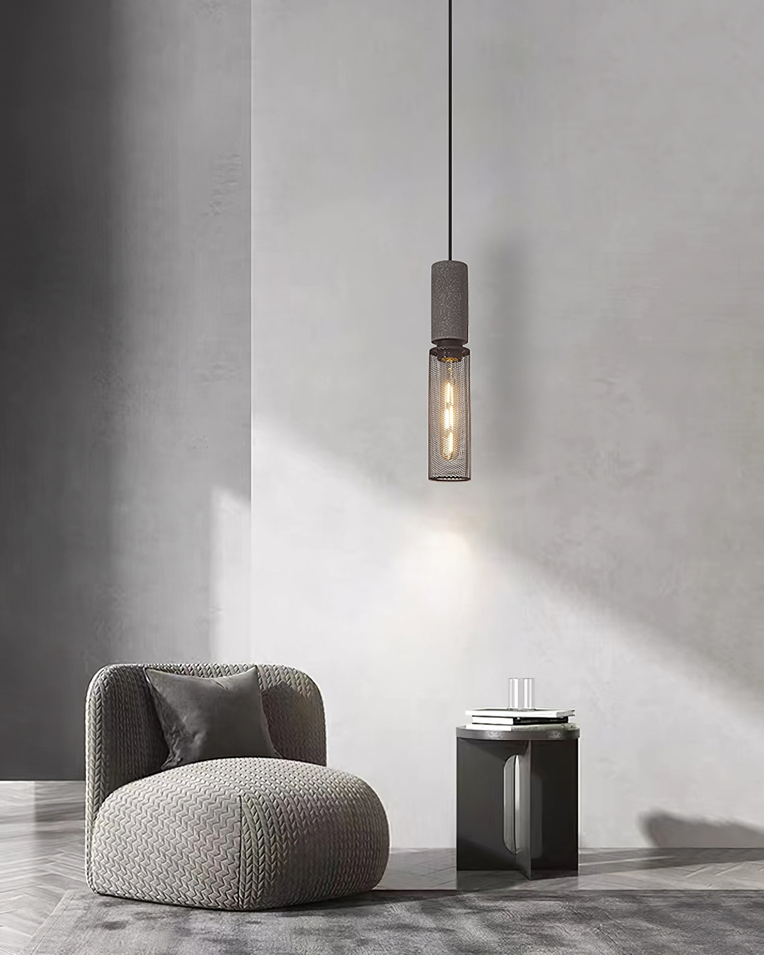 Suspension en béton Urban | Industriel LED, 6 tailles