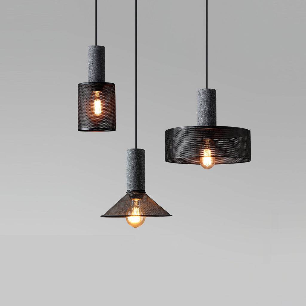Suspension en béton Urban | Industriel LED, 6 tailles