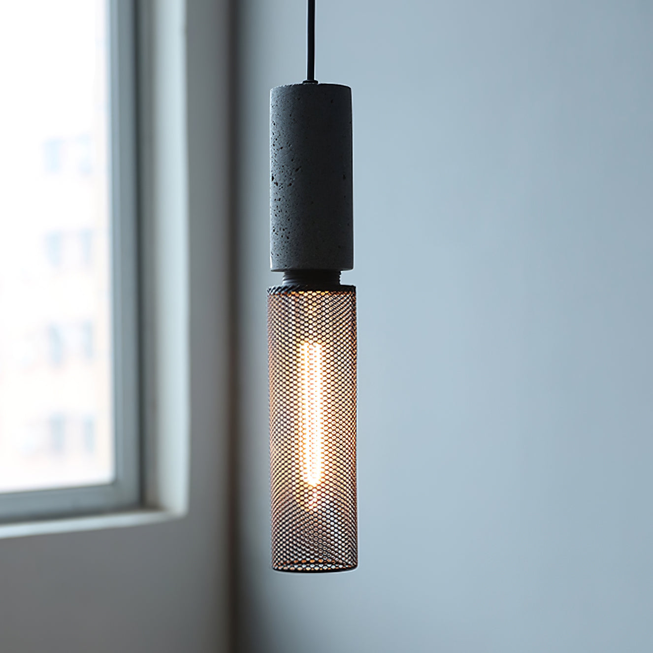 Suspension en béton Urban | Industriel LED, 6 tailles