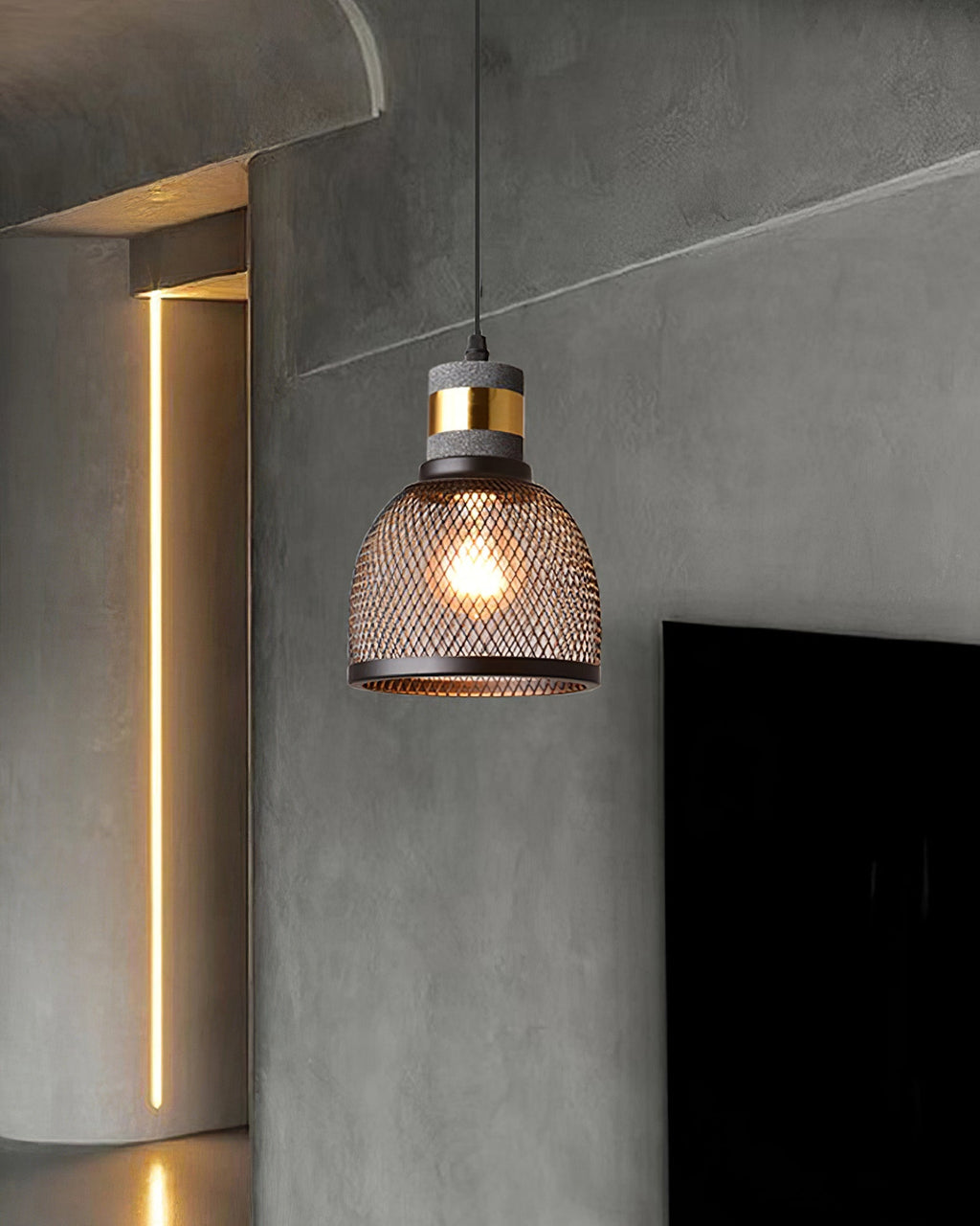 Suspension en béton Urban | Industriel LED, 6 tailles