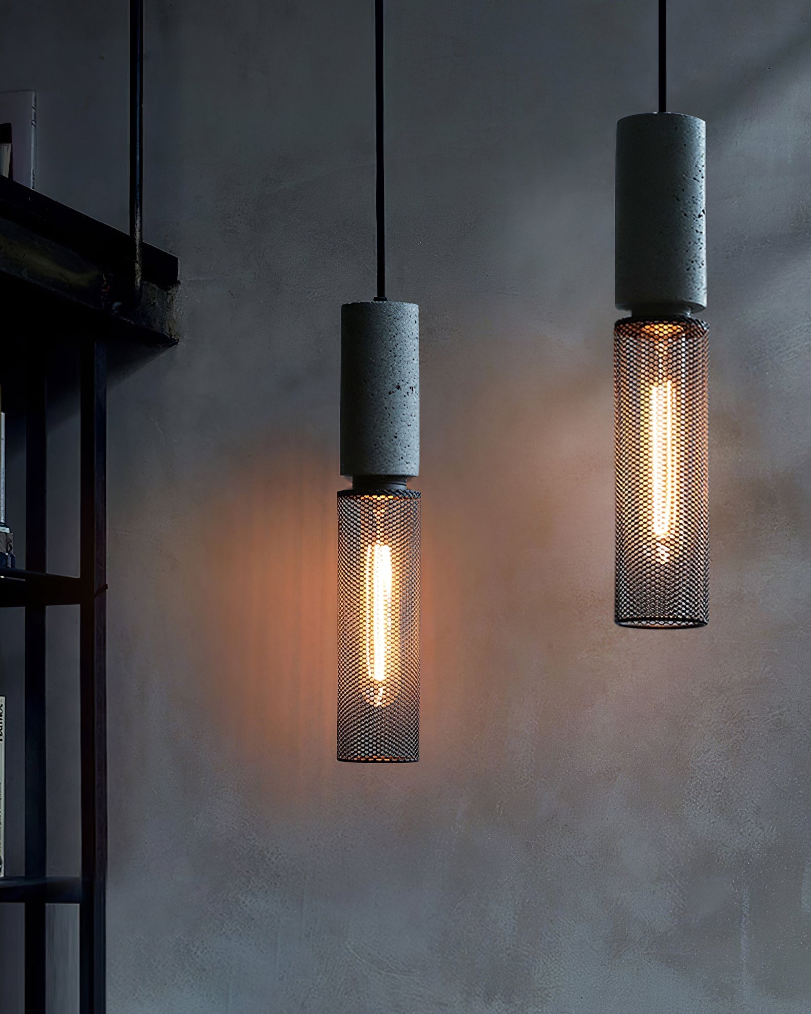 Suspension en béton Urban | Industriel LED, 6 tailles