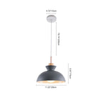 Suspension dôme moderne | Métal scandinave, 9 coloris