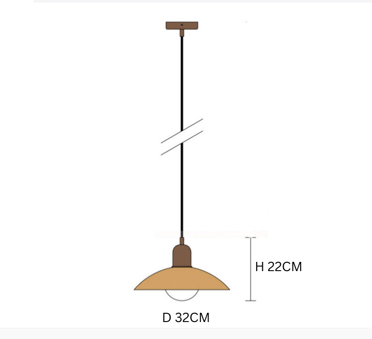 Suspension Macaron Bauhaus | Dôme coloré Ø 32 cm
