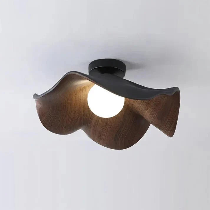 Plafonnier lotus scandinave | Ø 28 ou 40 cm, blanc ou noir