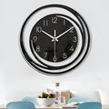 Horloge murale Sorana | Acrylique noir scandinave Ø 30 cm