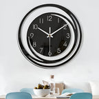 Horloge murale Sorana | Acrylique noir scandinave Ø 30 cm