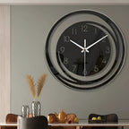 Horloge murale Sorana | Acrylique noir scandinave Ø 30 cm