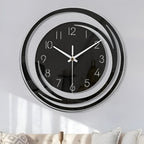 Horloge murale Sorana | Acrylique noir scandinave Ø 30 cm