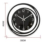 Horloge murale Sorana | Acrylique noir scandinave Ø 30 cm